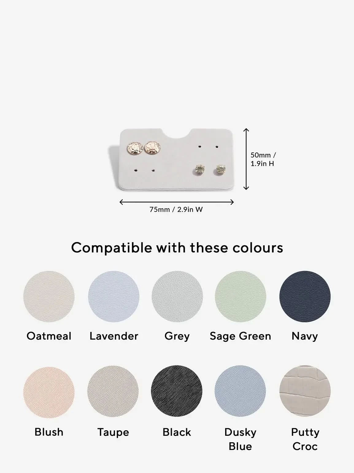 Stackers Oorbellenhouder Grijs 3 stuks - Mystackers