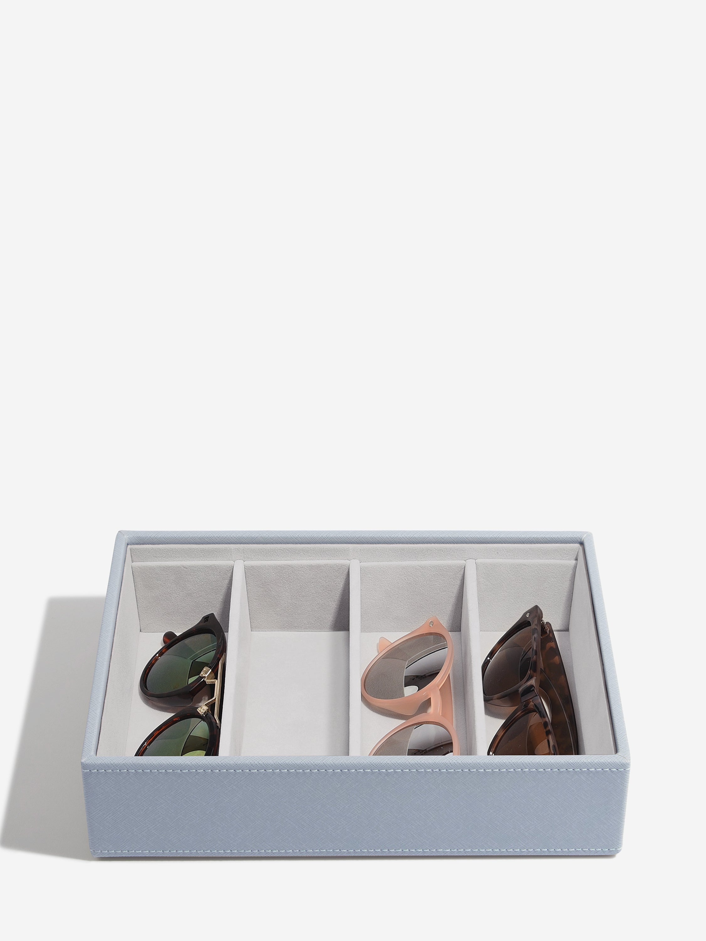 Stackers Compartiment pour Lunettes et accessoires pour Boîte à bijoux classique bleu