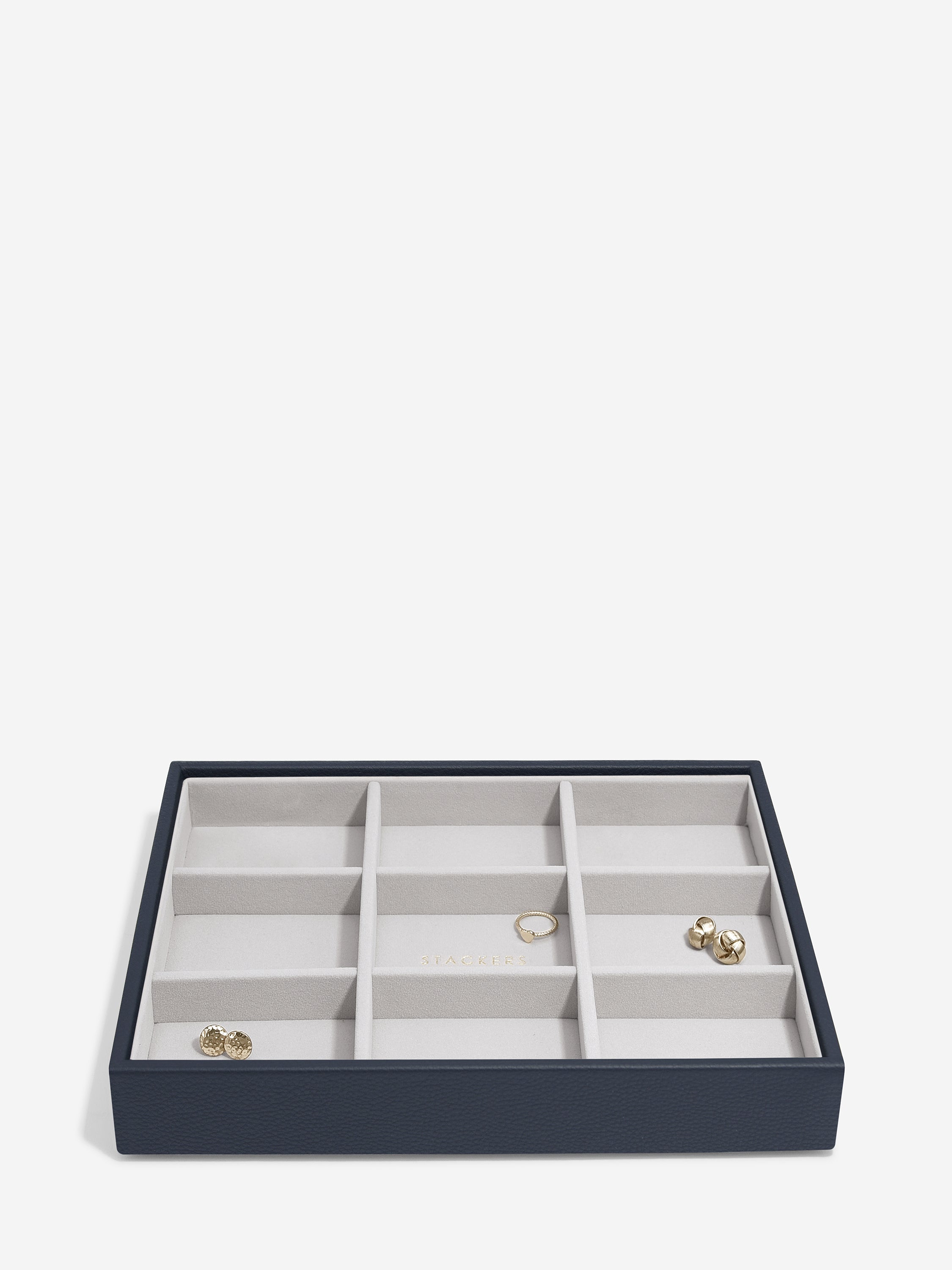 Stackers Compartiment Standard pour boîte à bijoux classique bleu marine
