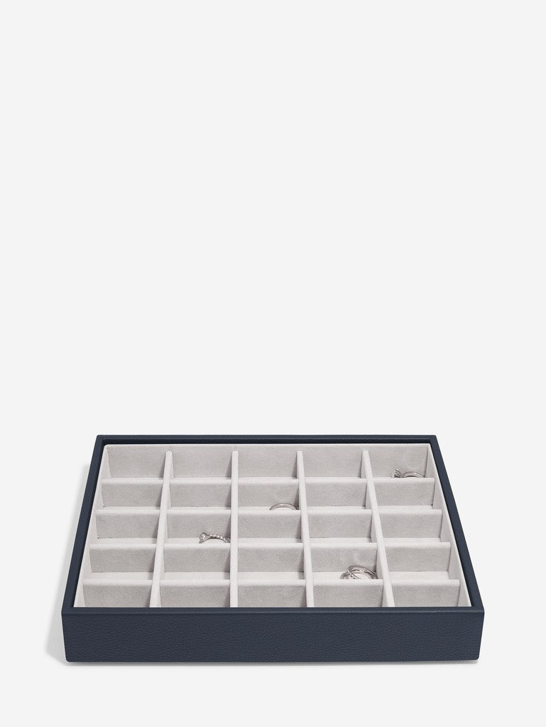 Stackers Classic Jewellery Box Set of 4 Navy Blue
