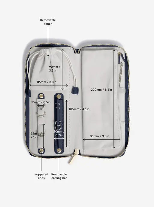 Stackers Jewellery Roll Marineblauw