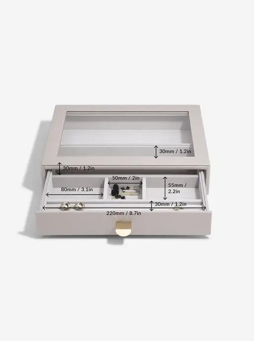 Stackers Klassieke Display Juwelendoos Set van 2 Taupe