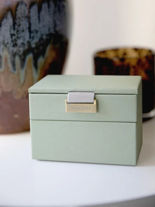 Stackers Micro Jewelry Box Set of 2 Sage Green