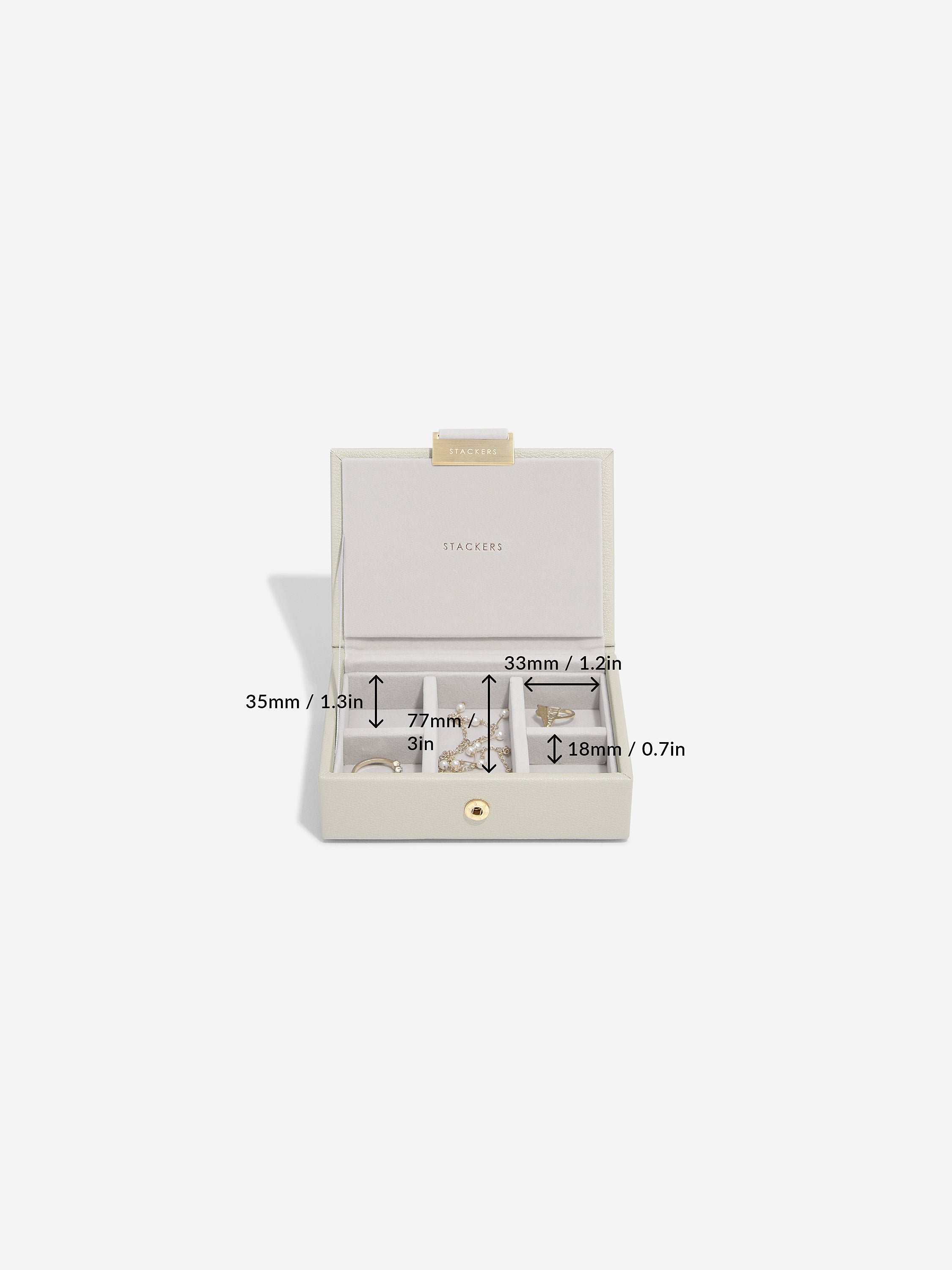 Stackers Micro Juwelendoos Set van 2 Havermout