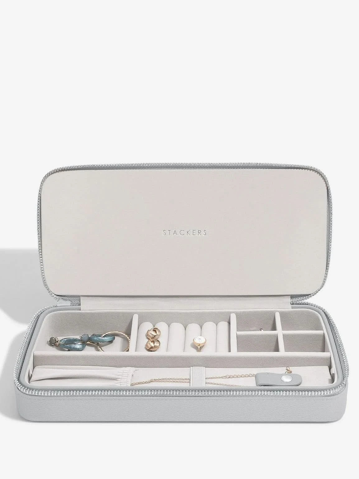 Stackers Langwerpige Reissieradendoos Grijs - Mystackers