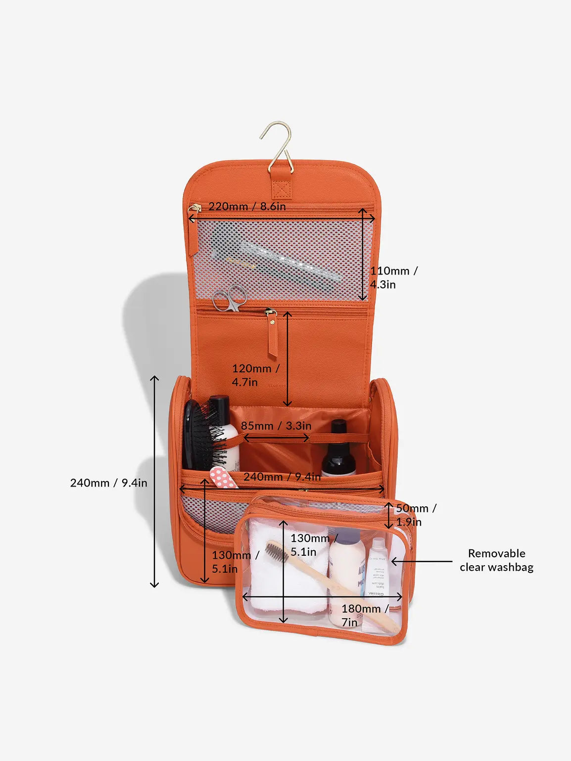 Stackers hangende Toilettas Oranje