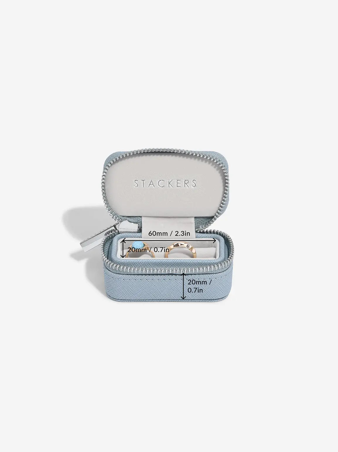 Stackers Petite Ringdoosje Blauw
