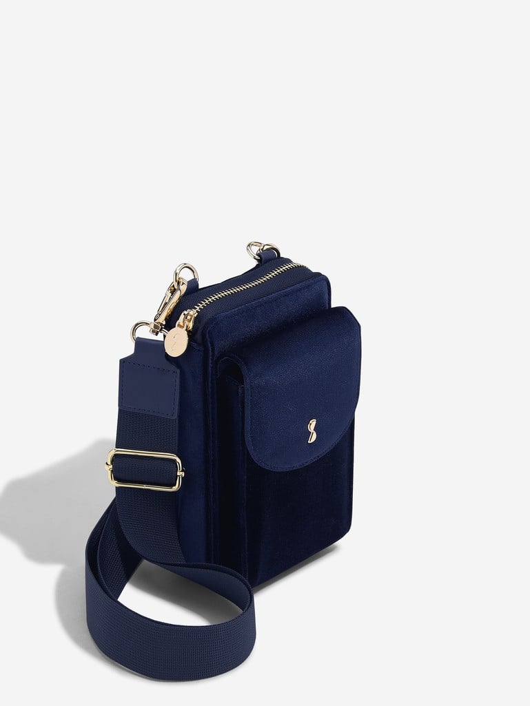 Stackers Heuptasje Marineblauw Fluweel