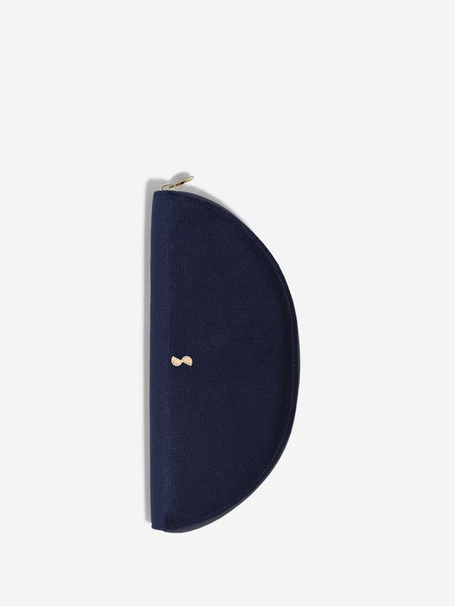 Stackers Halve Maan Jewellery Roll Marineblauw Fluweel