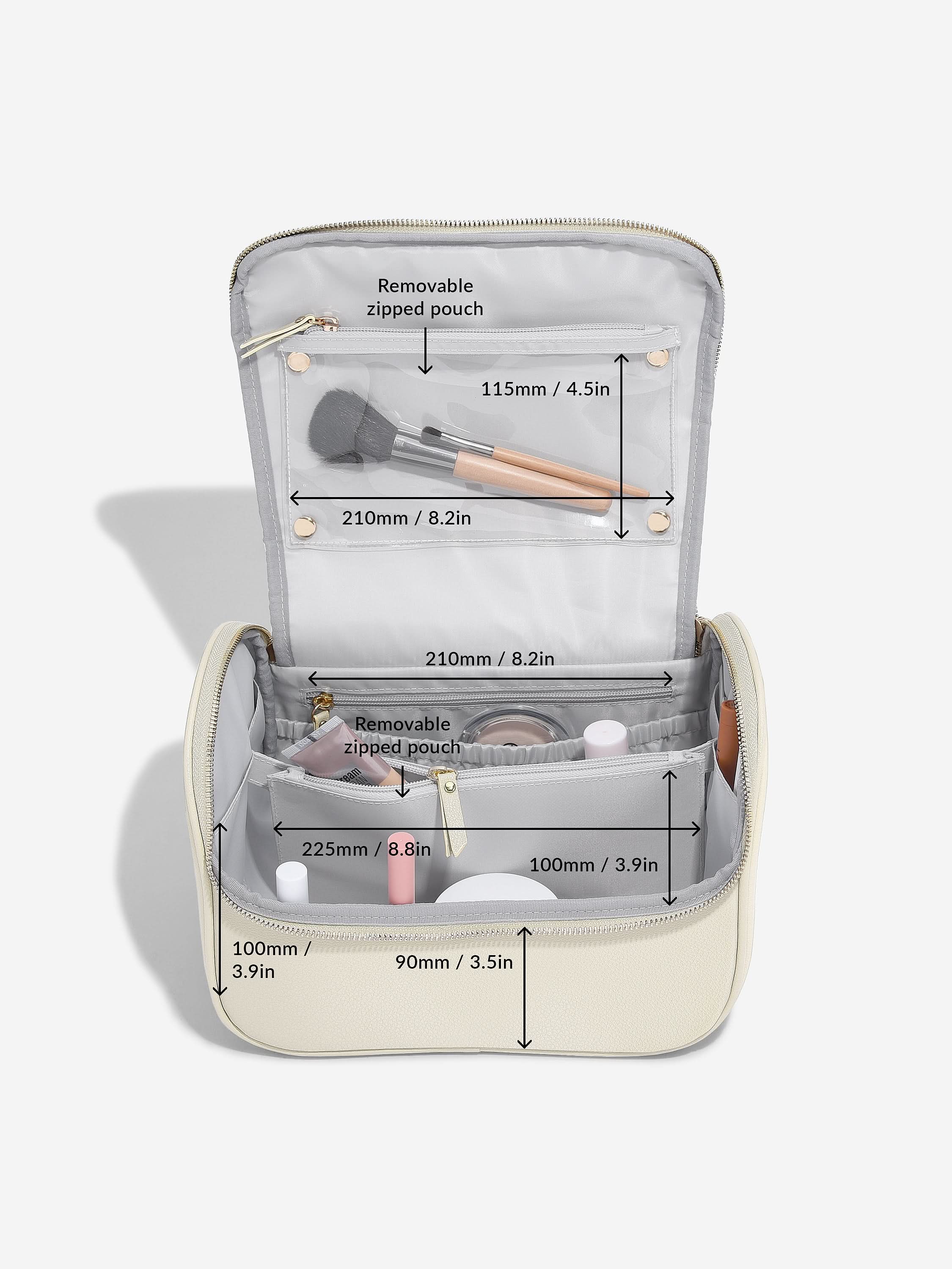 Stackers Grande Trousse à Cosmétiques Nacre