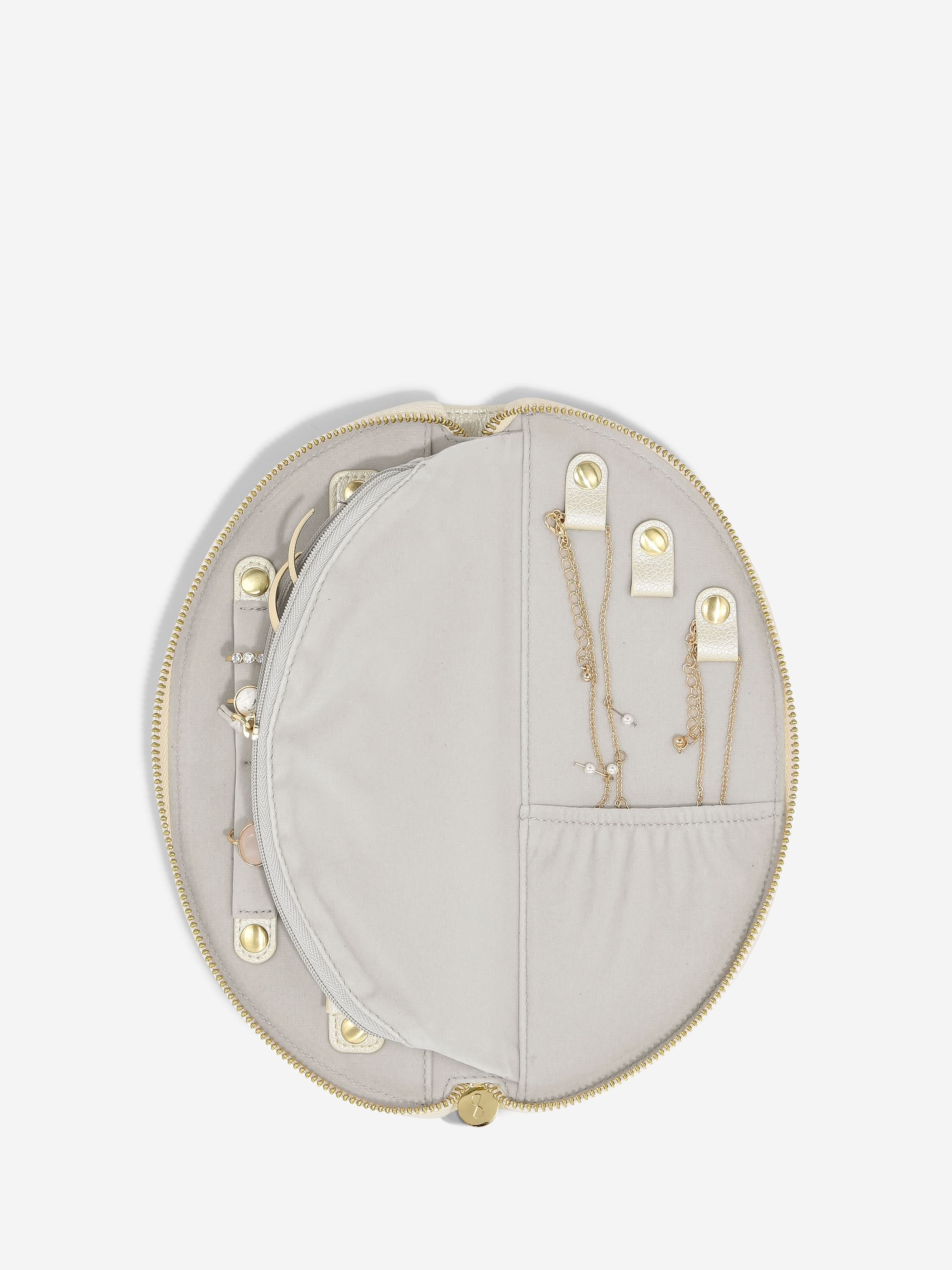 Stackers Half Moon Jewellery Roll Pearl