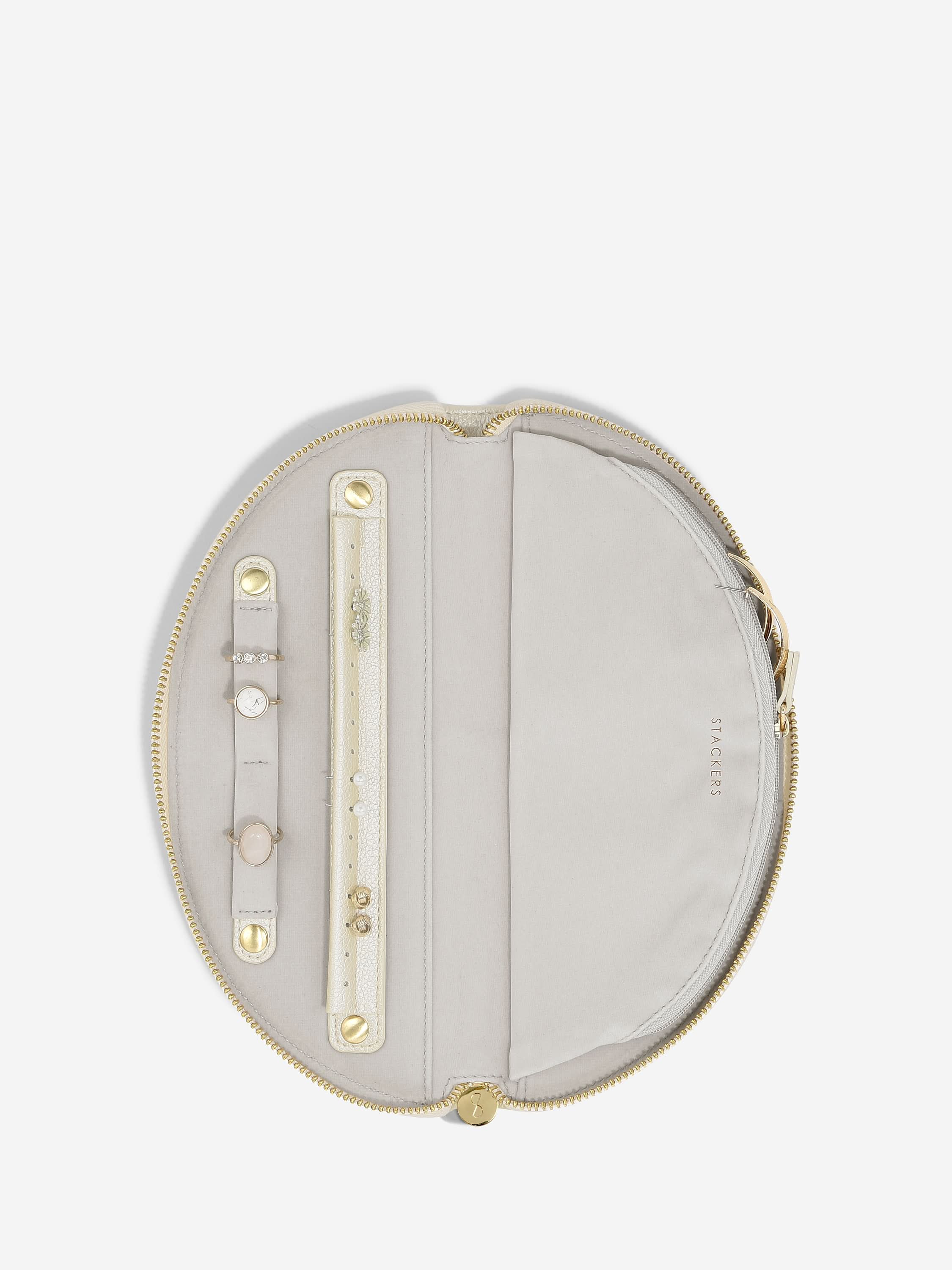 Stackers Half Moon Jewellery Roll Pearl