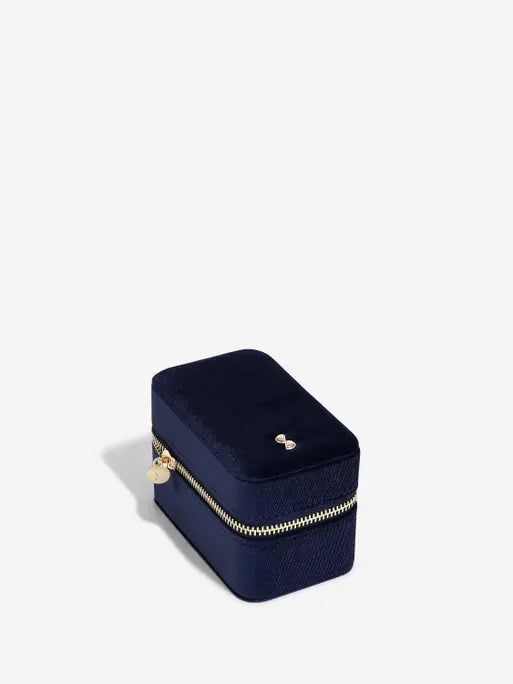 Stackers Horlogedoos Marineblauw Fluweel