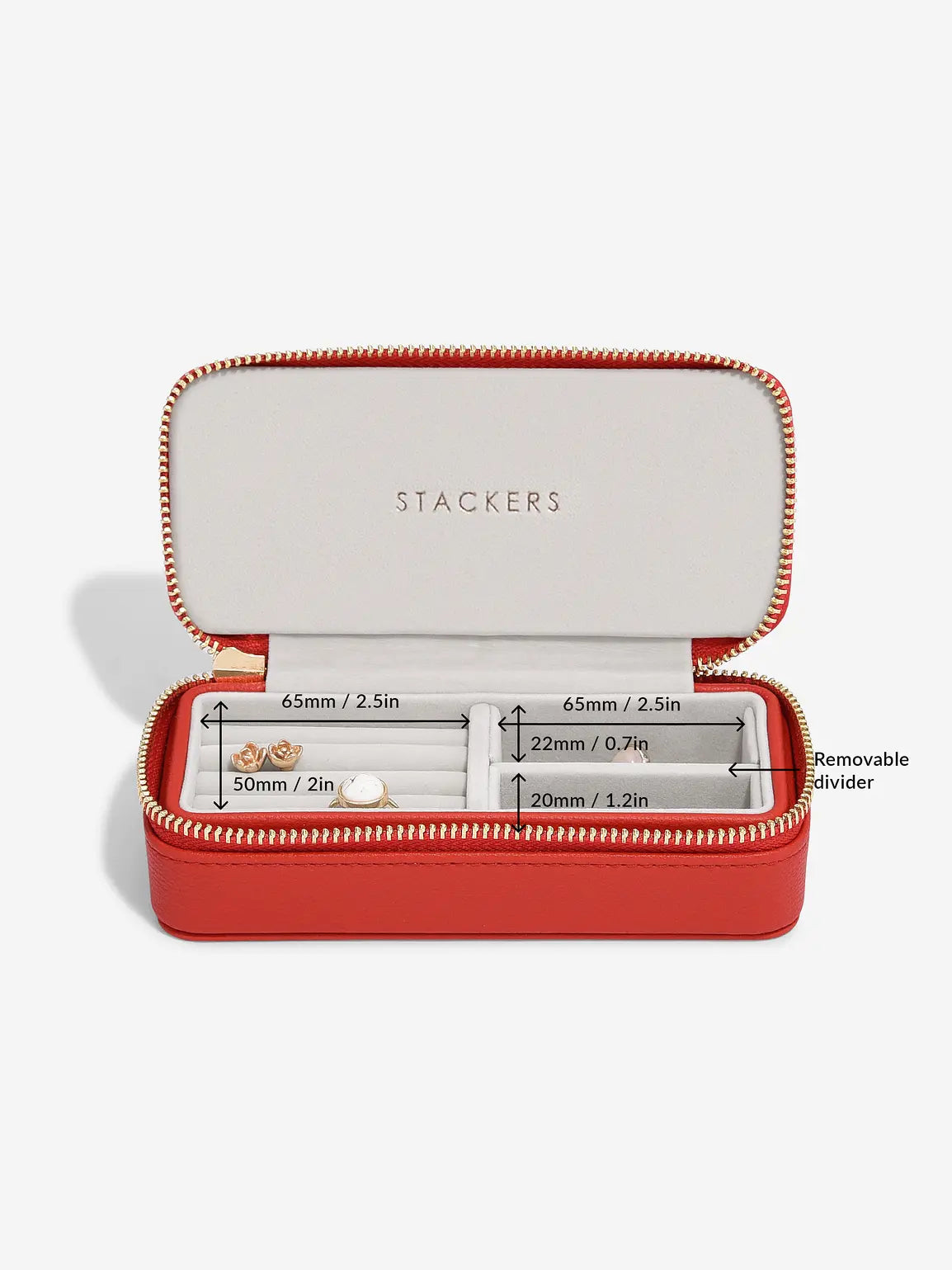 Stackers Medium Travel box Rood