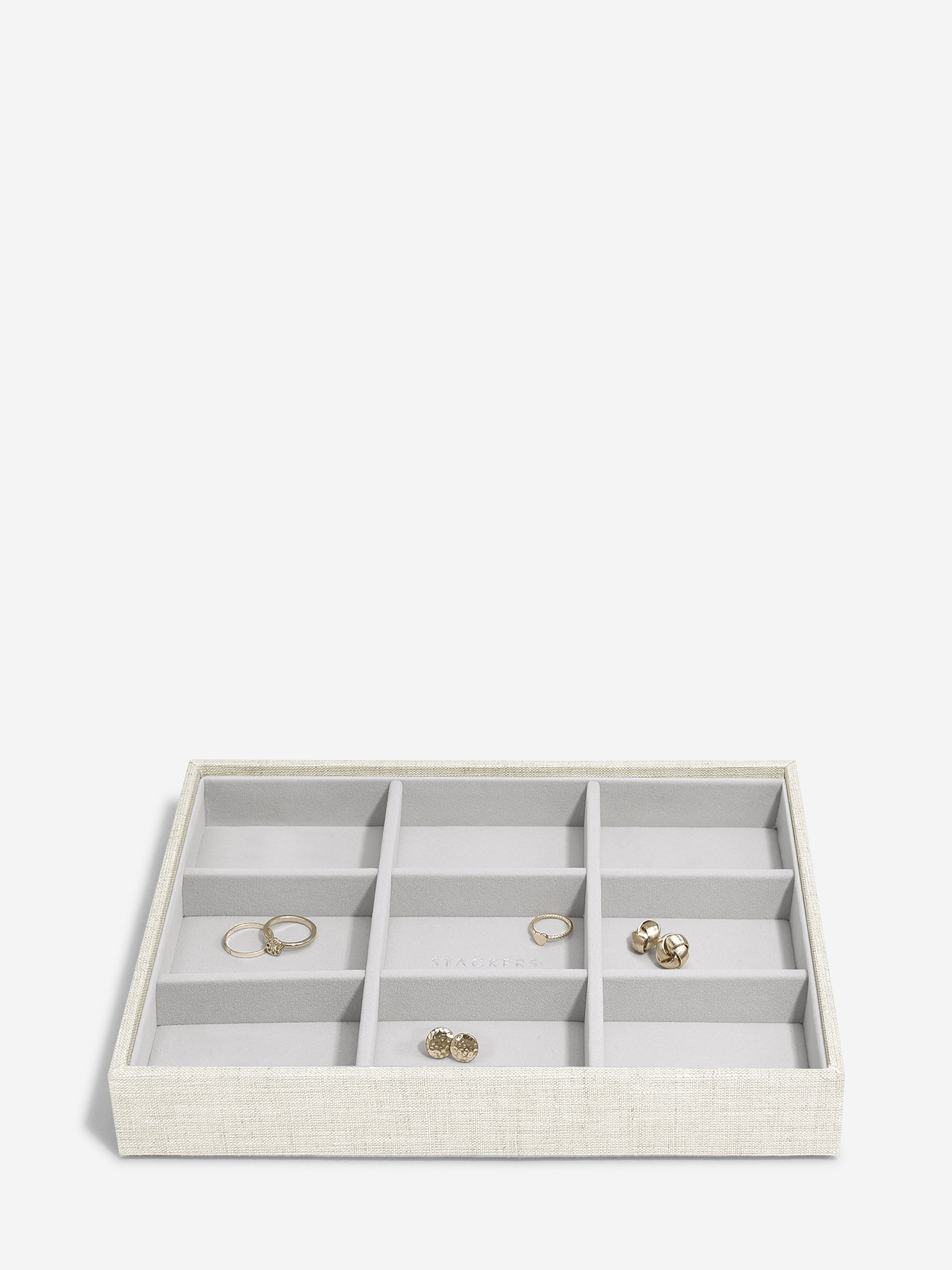 Stackers Compartiment standard pour boîte à bijoux classique avoine et lin