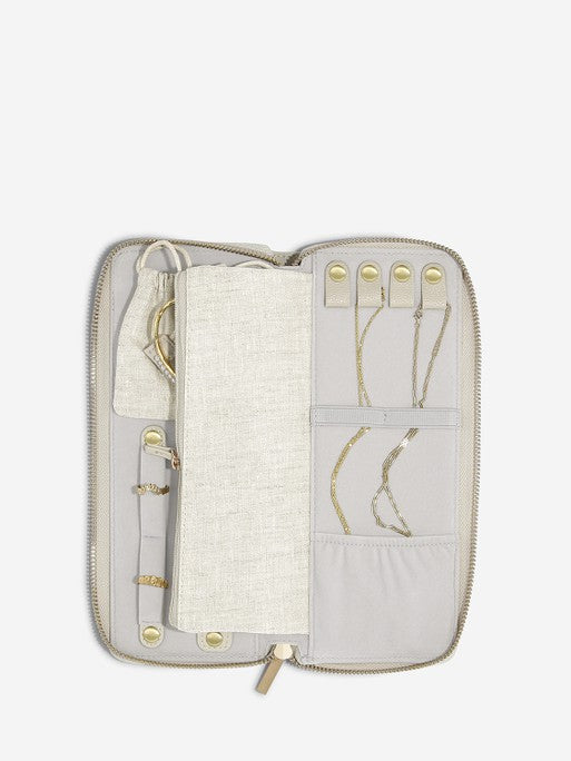 Stackers Jewellery Roll Havermout & Linnen