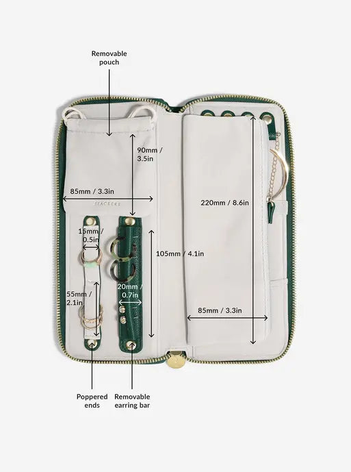 Stackers Jewellery Roll Bosgroen