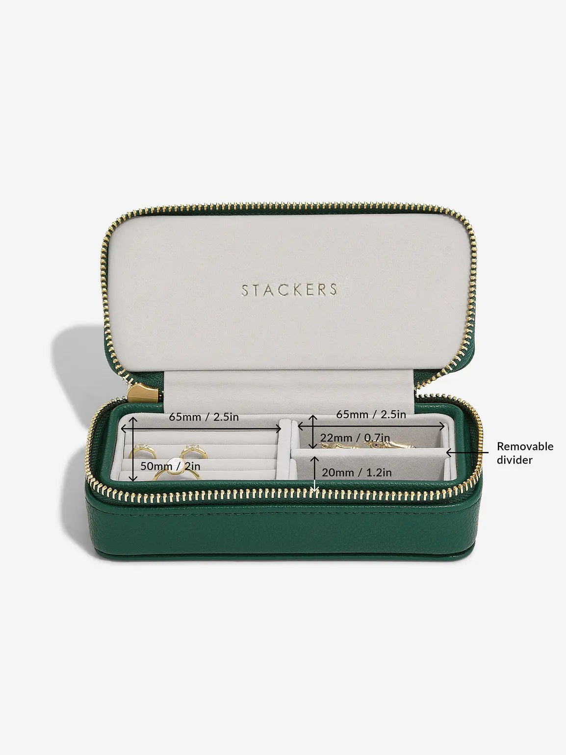 Stackers Medium Travel box Bosgroen