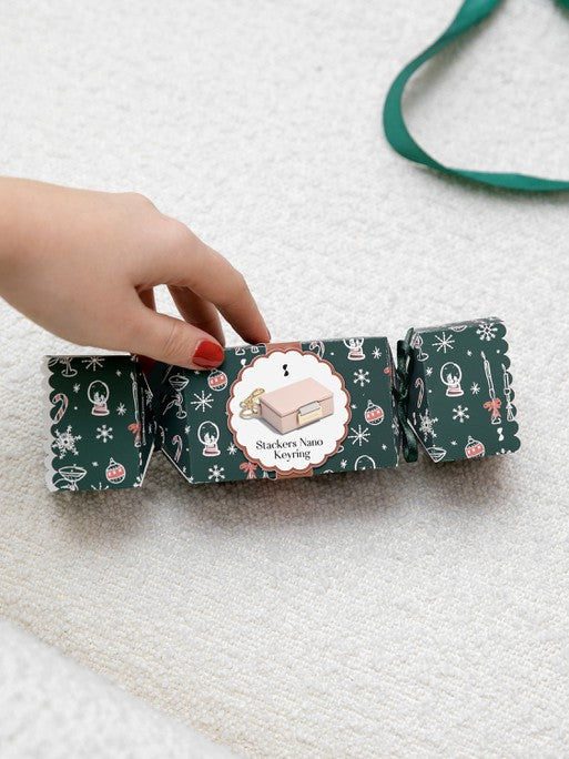 Stackers Juwelendoos Sleutelhanger in Feestcracker Roze - Mystackers