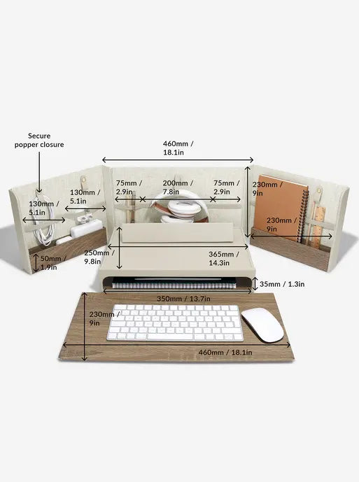 Stackers Home Office All-In-One Havermout & Linnen