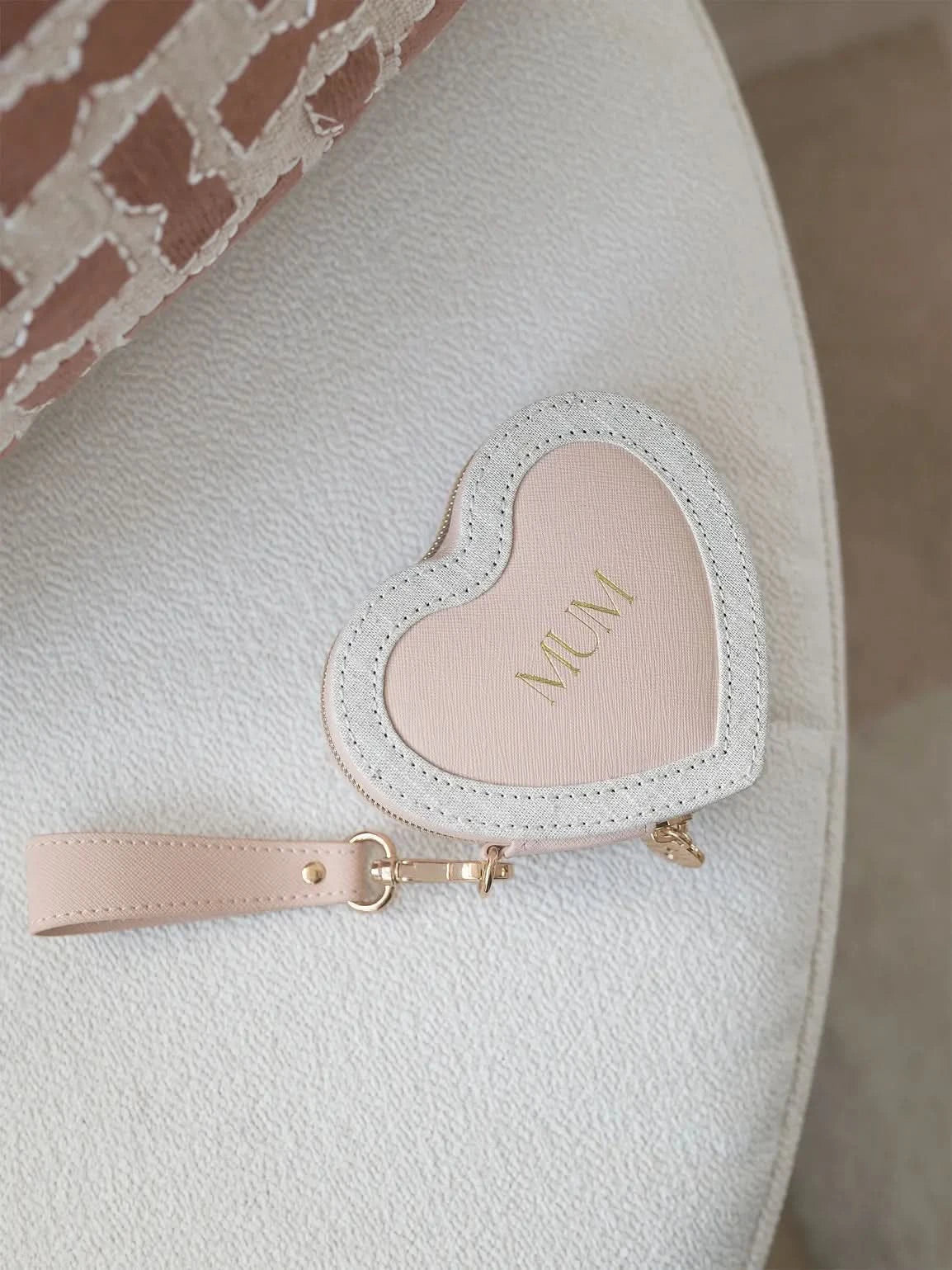 Stackers Boîte à bijoux de voyage coeur Mum Rose