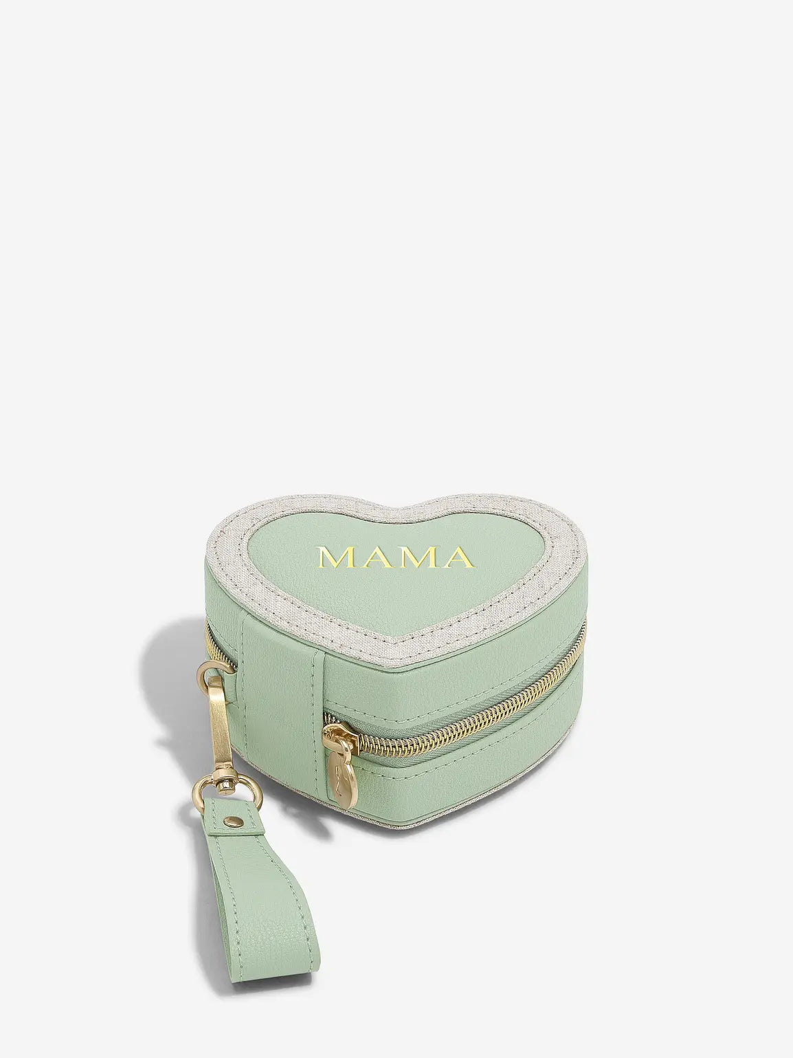 Stackers Mama Heart Travel Jewellery Box Groen