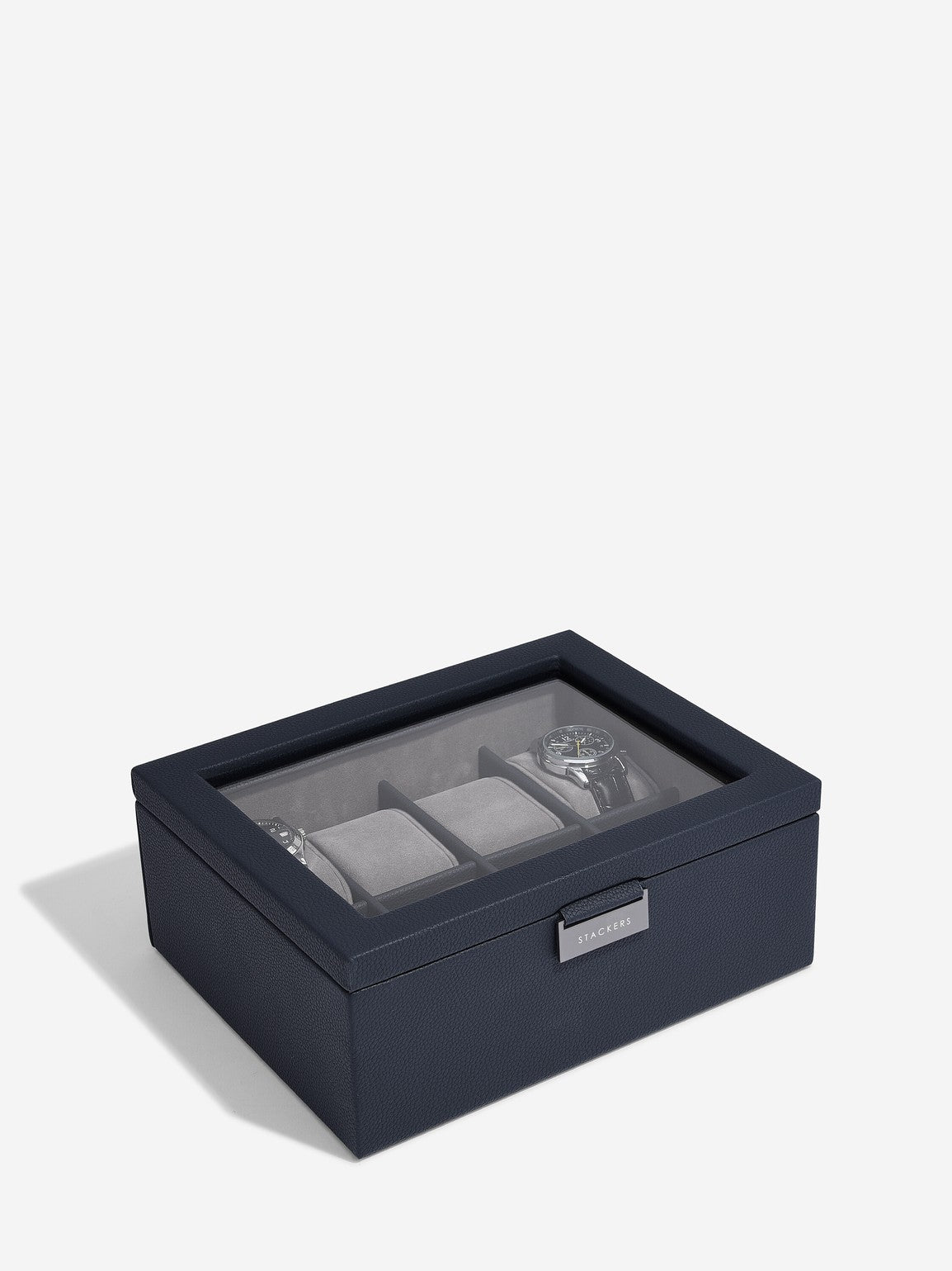 Stackers Achtdelige Horlogebox Marineblauw