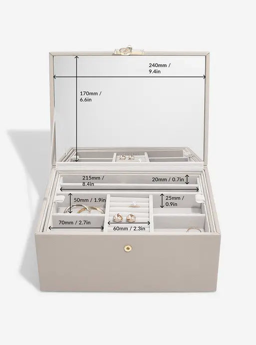 Stackers Luxe Klassieke Juwelendoos Taupe