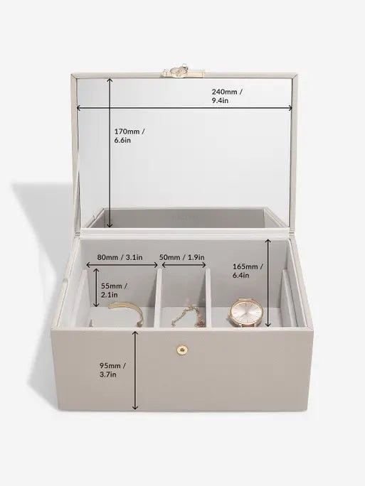 Stackers Luxe Klassieke Juwelendoos Taupe