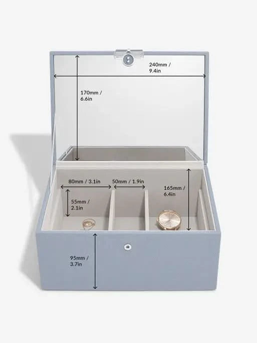 Stackers Luxe Klassieke Juwelendoos Blauw - Mystackers