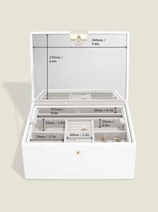Stackers Luxe Klassieke Juwelendoos Wit
