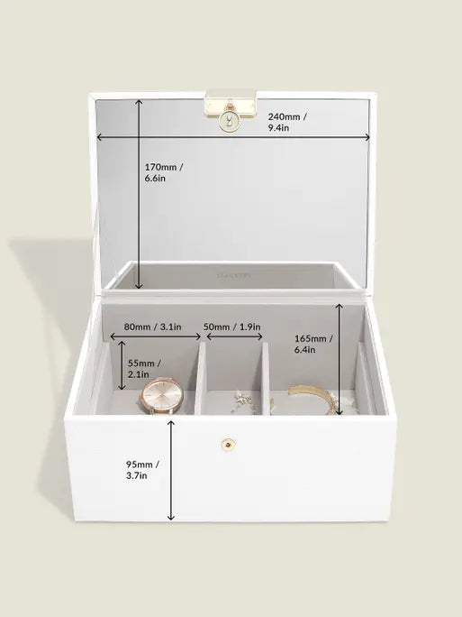 Stackers Luxe Klassieke Juwelendoos Wit