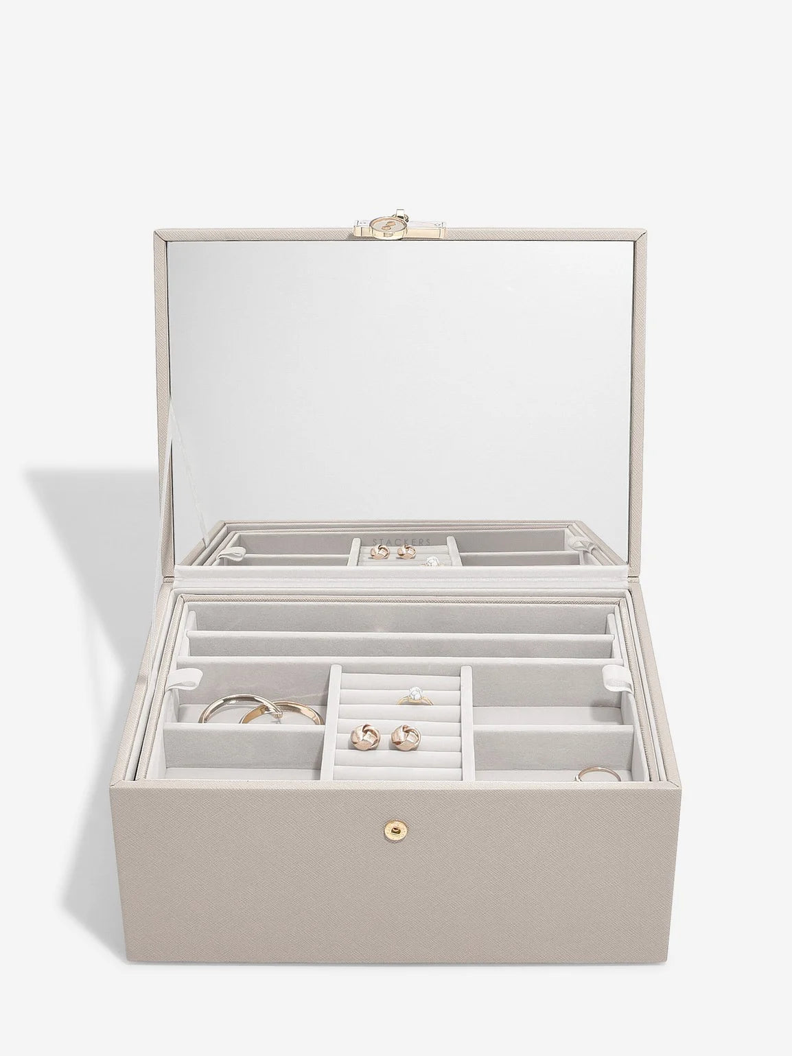 Stackers Luxe Klassieke Juwelendoos Taupe