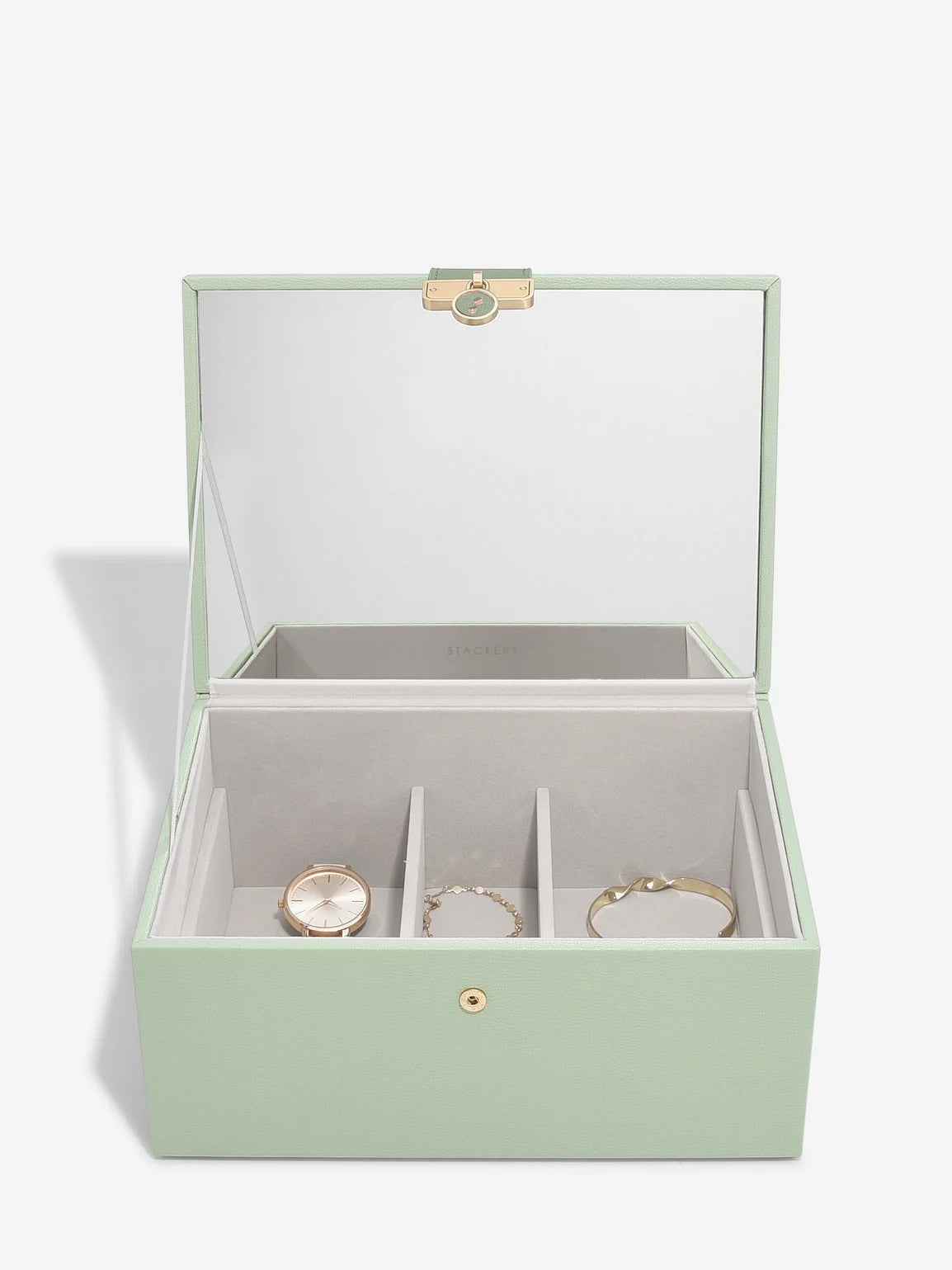 Stackers Luxe Klassieke Juwelendoos Saliegroen