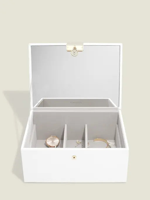 Stackers Luxe Klassieke Juwelendoos Wit