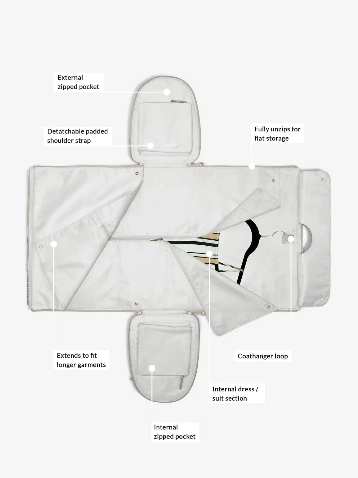 Stackers Reistas/Kledingtas Taupe - Mystackers