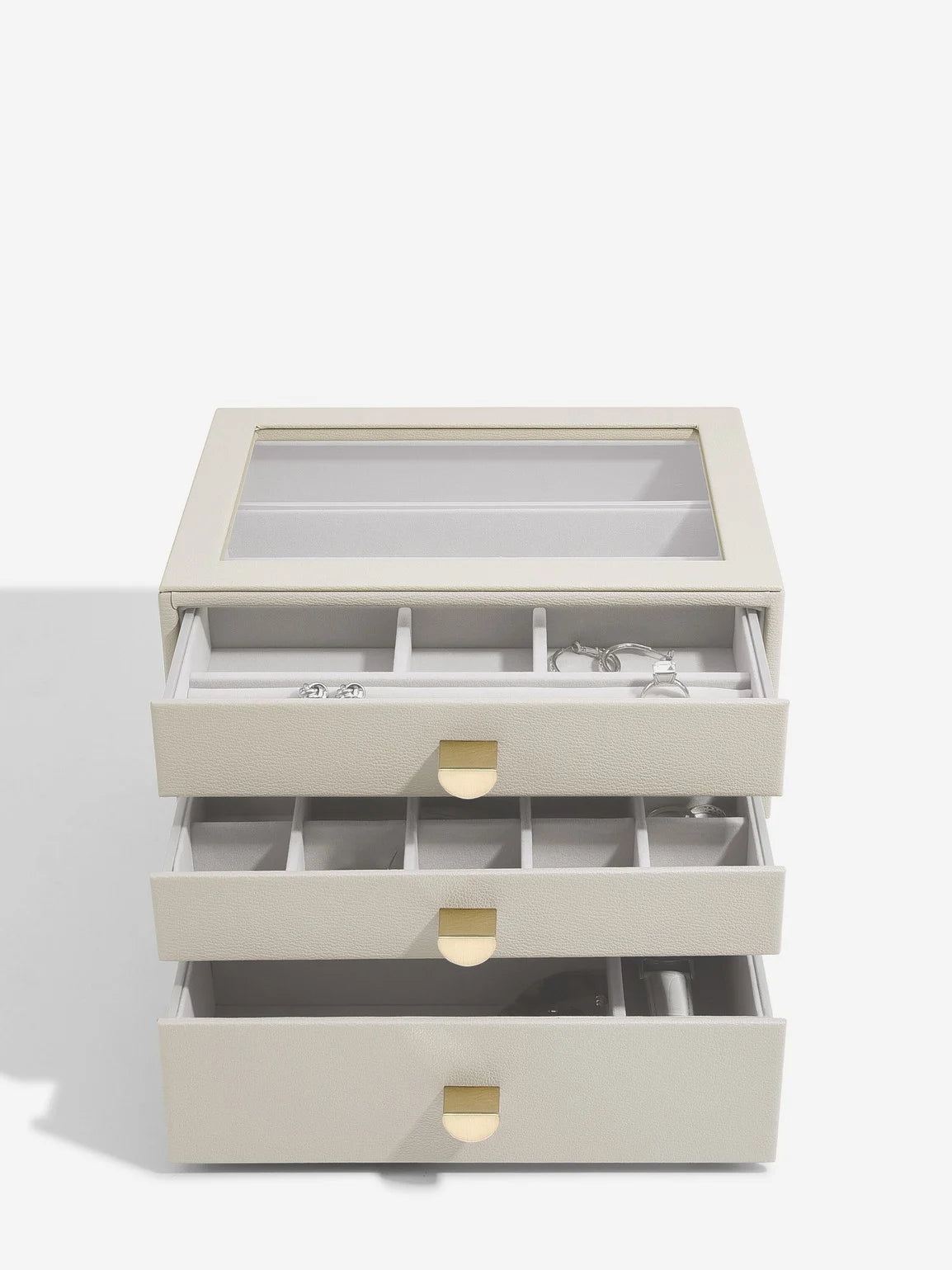 Stackers Klassieke Display Juwelendoos Set van 3 Havermout
