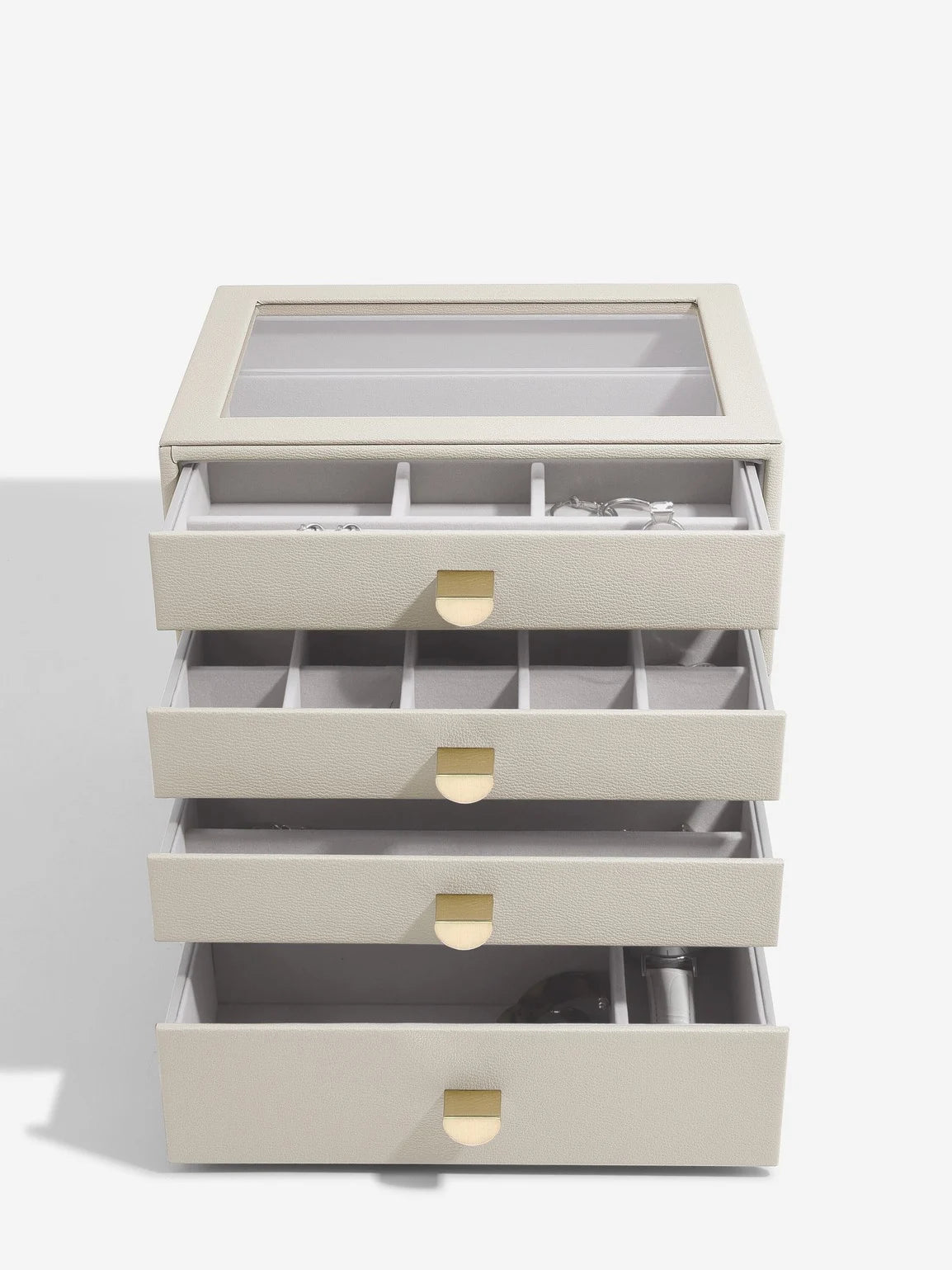 Stackers Klassieke Display Juwelendoos Set van 4 Havermout