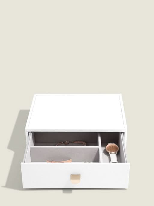 Stackers Klassieke Display Juwelendoos Set van 4 Wit - Mystackers