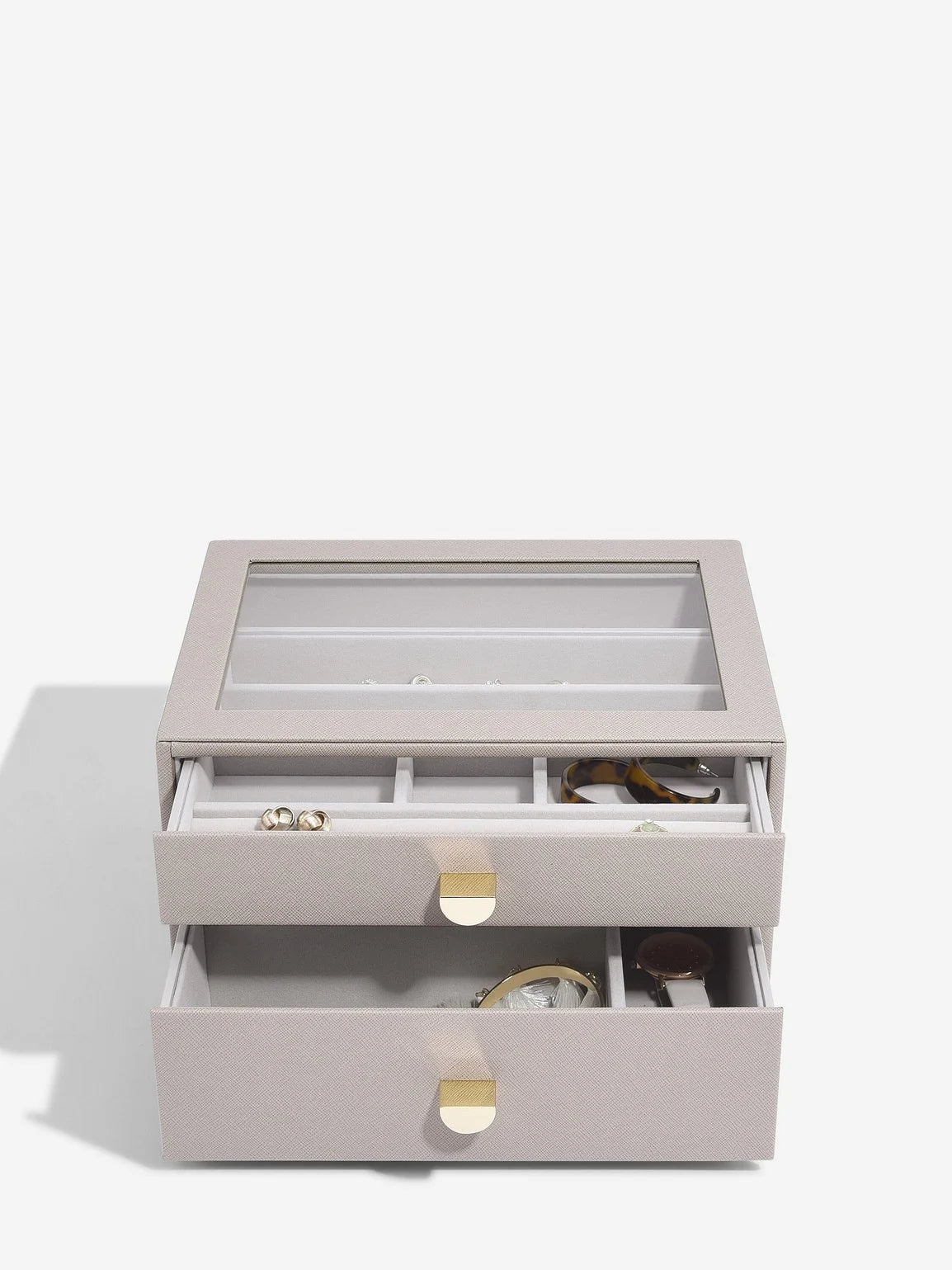 Stackers Klassieke Display Juwelendoos Set van 2 Taupe