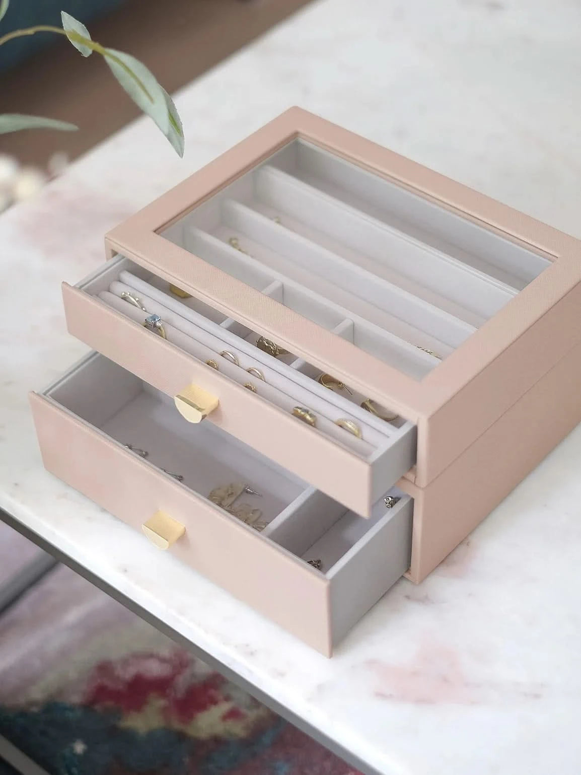 Stackers Klassieke Display Juwelendoos Set van 2 Roze - Mystackers