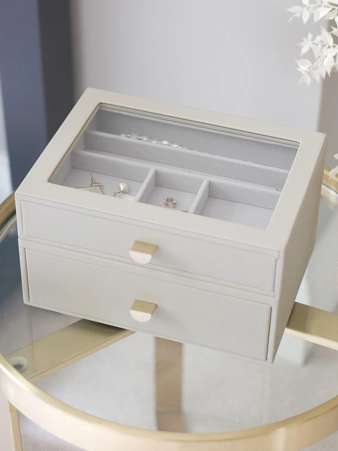 Stackers Klassieke Display Juwelendoos Set van 2 Havermout