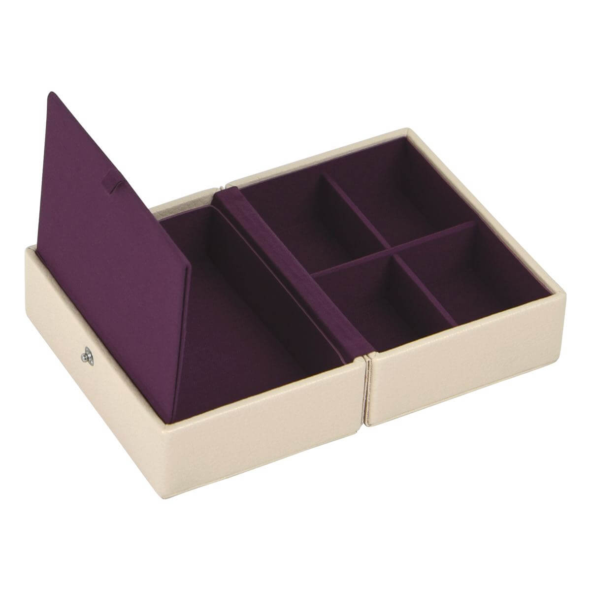 Stackers Mini Travel Box Beige & Paars