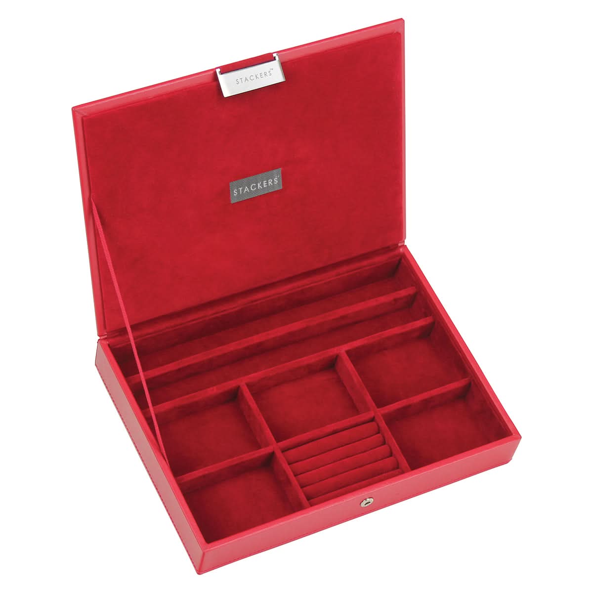 Stackers Deksel voor XL Juwelendoos Rood - Mystackers