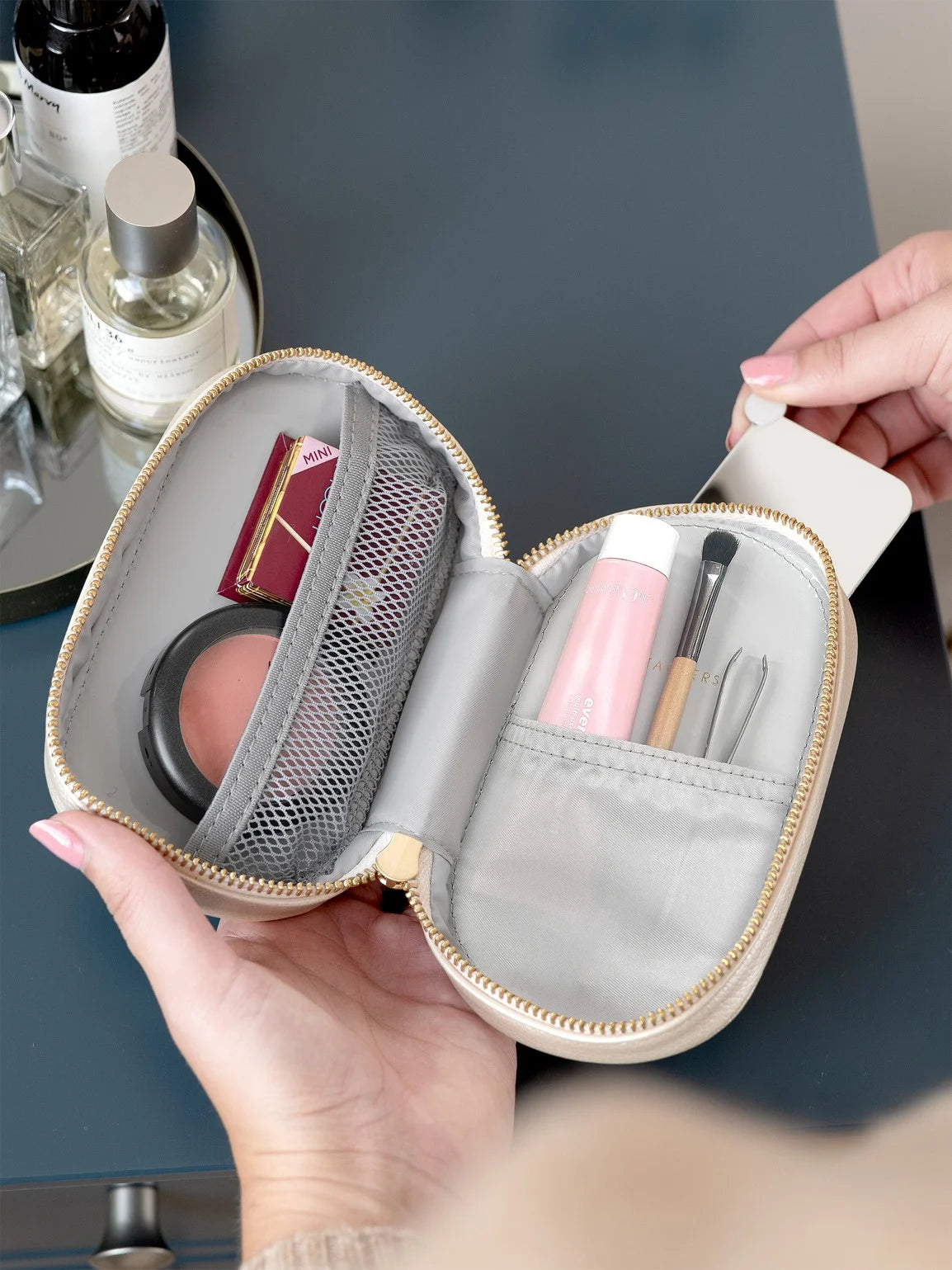 Stackers Compacte Cosmeticacase Parelmoer