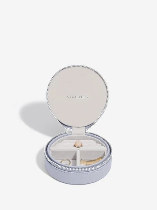 Stackers Ronde Travel Jewellery Box Lavendel