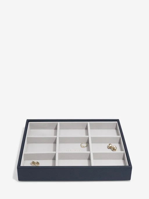 Stackers Standard Jewelry Layer for Classic Jewelry Box Navy Blue