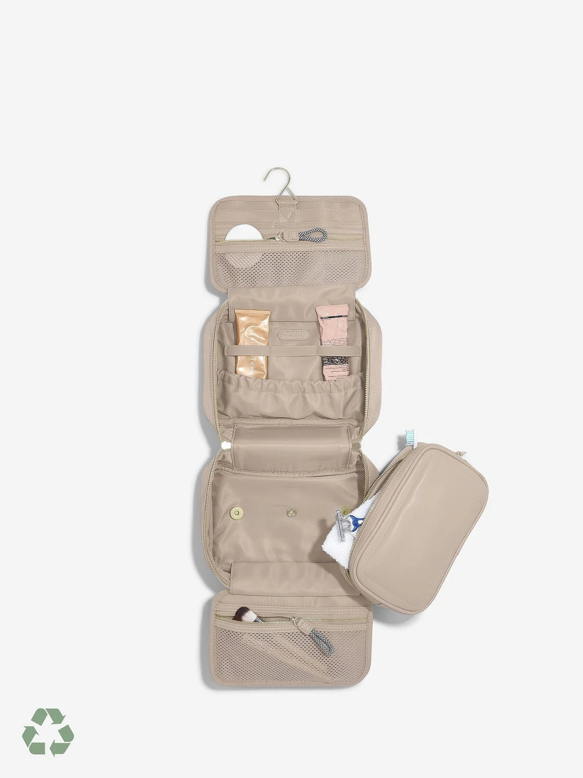 Stackers hangende Toilettas van Gerecycled Nylon Mushroom