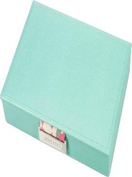 Stackers Deksel voor Mini Juwelendoos Aqua