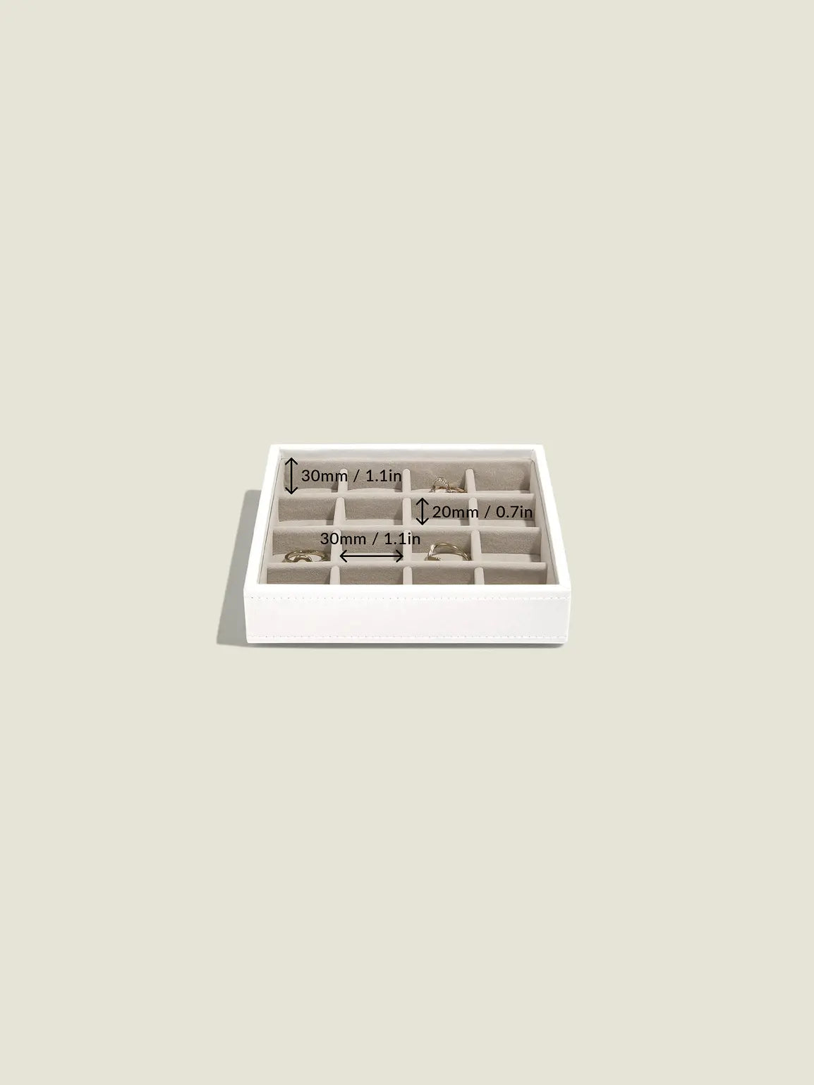Stackers Charm Jewelry Layer White